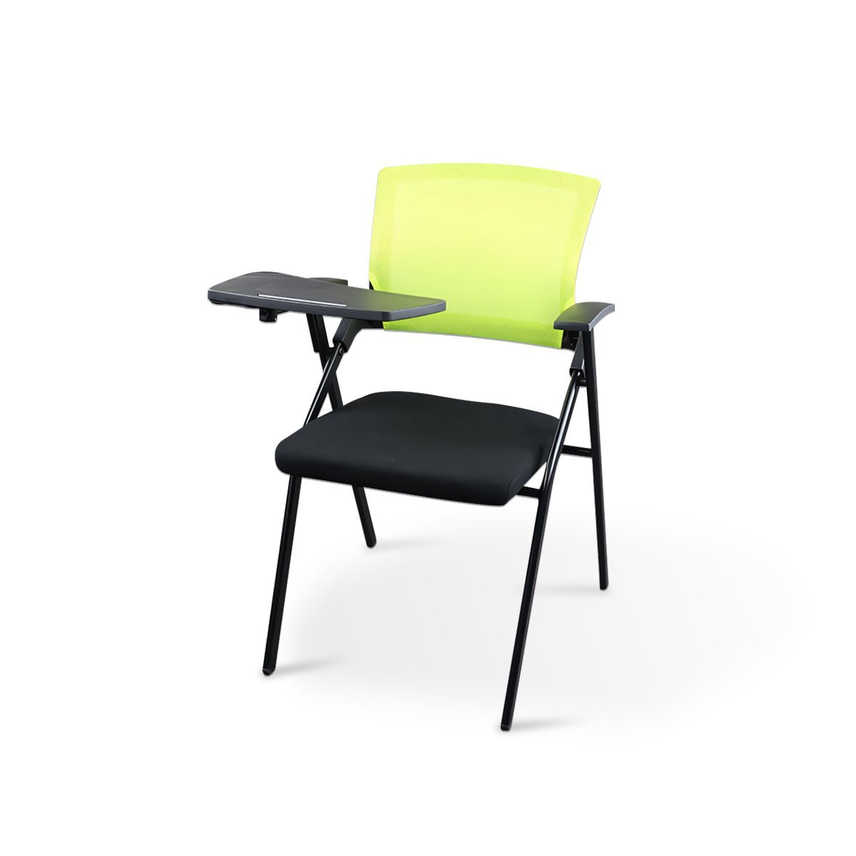 Furnavo Mesh Folding Conference Chair with Writing Tablet