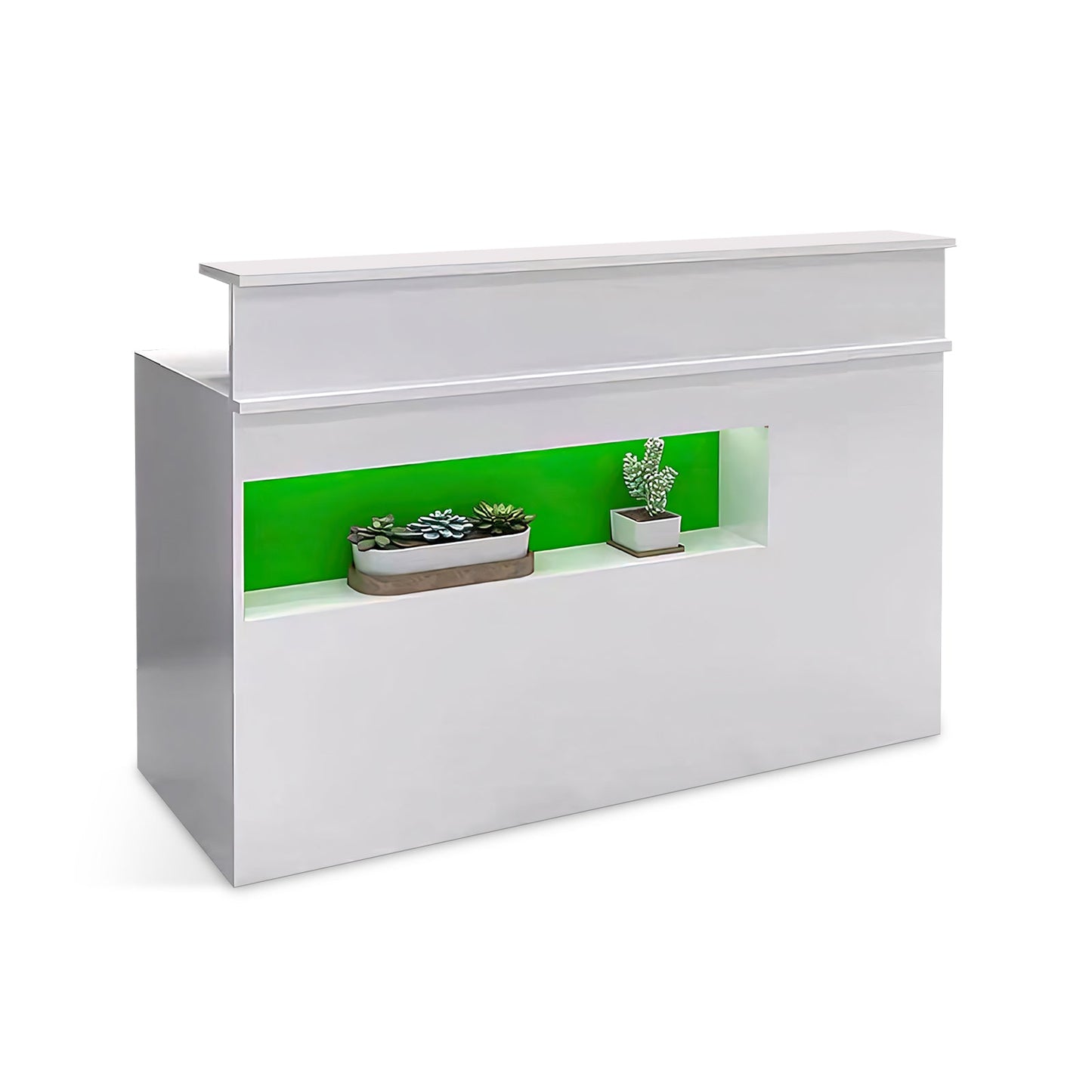 Furnavo Chic Reception Desk – Modern Cashier Counter & Checkout Front for Shops & Salons