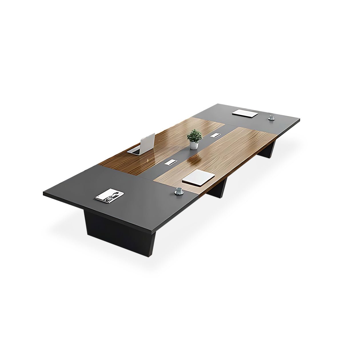 Furnavo Rectangular Conference Table and Chair Set