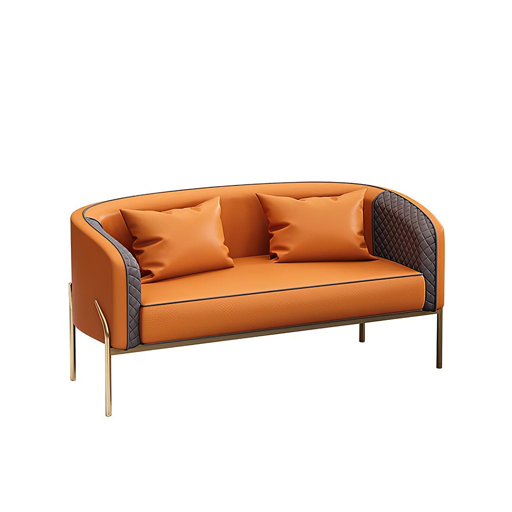 Furnavo Stylish Office Coffee Shop Leather Sofa Chair