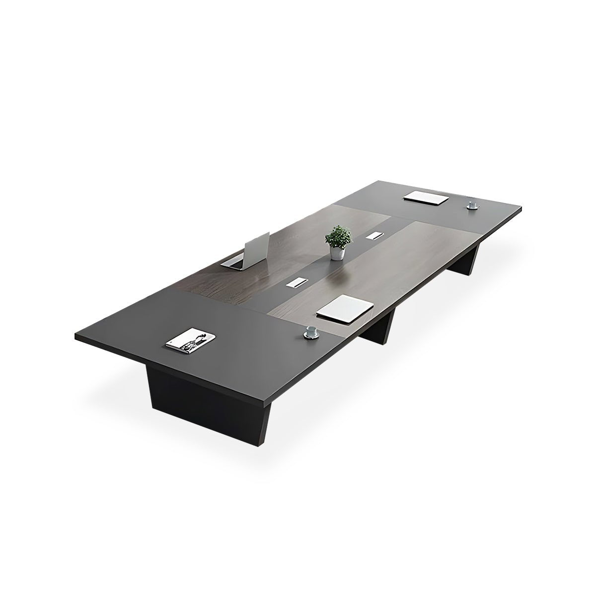 Furnavo Rectangular Conference Table and Chair Set