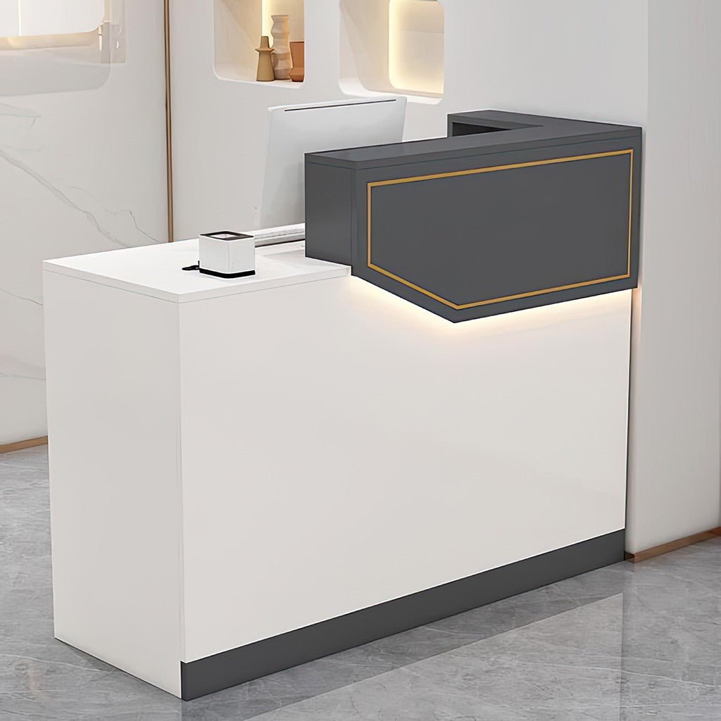Furnavo Simple Reception Desk – Compact Checkout Counter for Salons, Stores & Restaurants