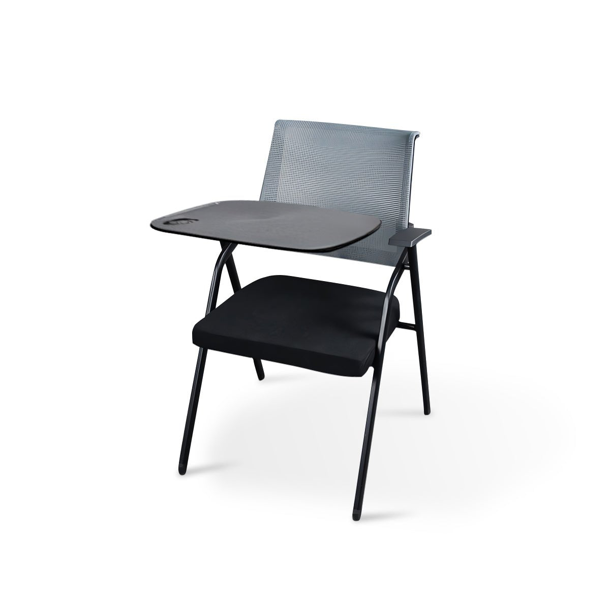 Furnavo Mesh Folding Conference Chair with Writing Tablet
