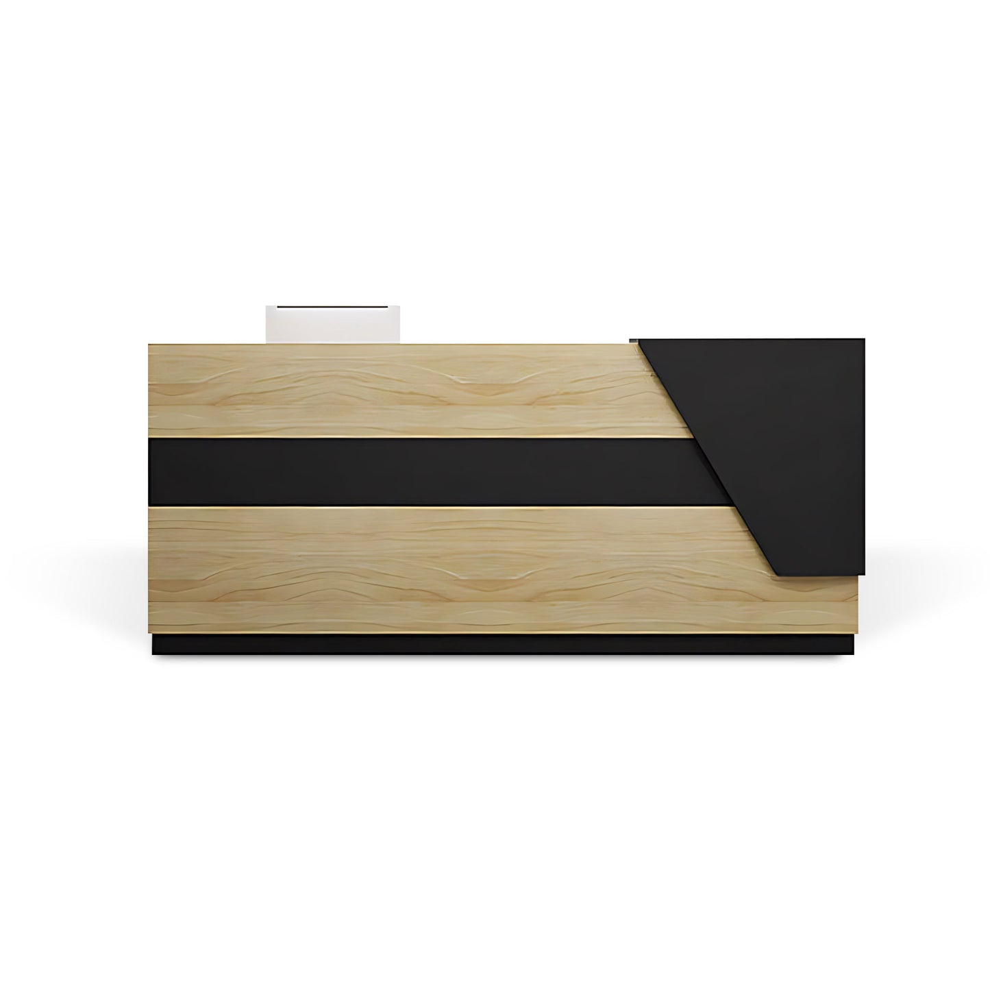 Furnavo Color-Block Reception Desk for Office Shop or Institution