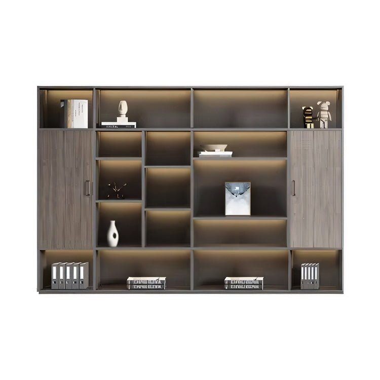 Furnavo Minimalist Executive Office Desk – Workstation with Dual Cabinets