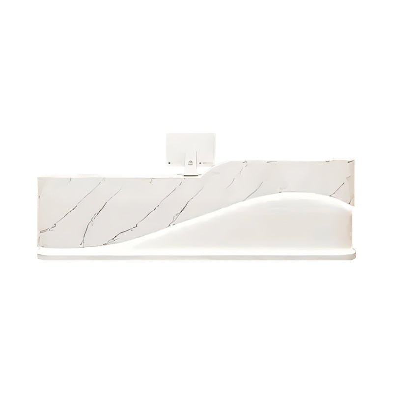 Furnavo Fashionable Reception Desk – Modern Checkout Counter for Salons & Institutions