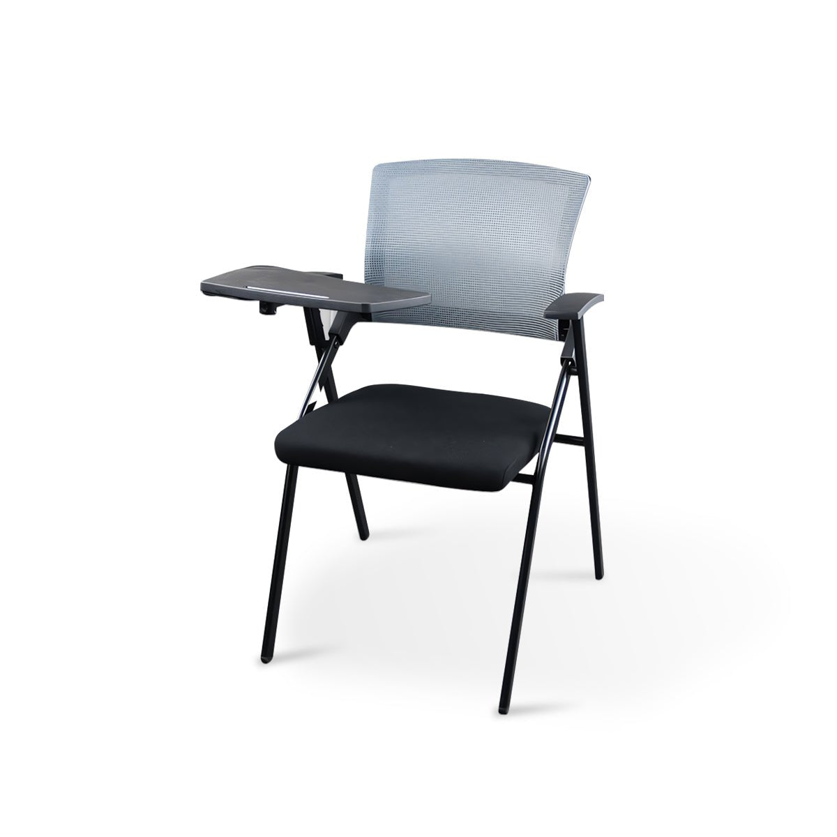 Furnavo Mesh Folding Conference Chair with Writing Tablet