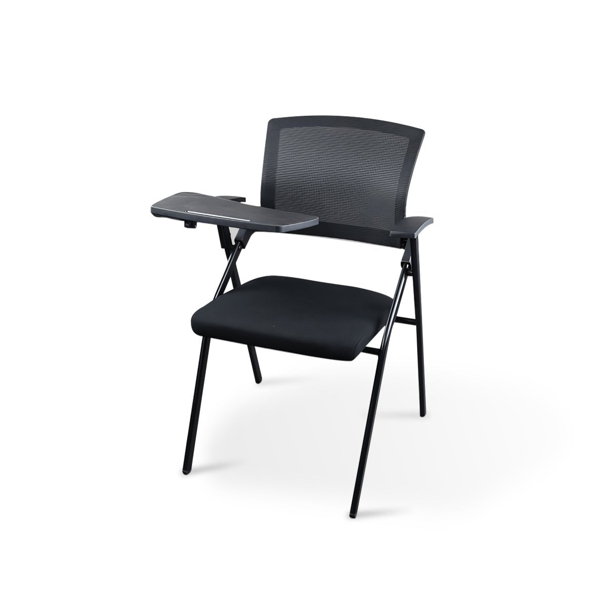 Furnavo Mesh Folding Conference Chair with Writing Tablet
