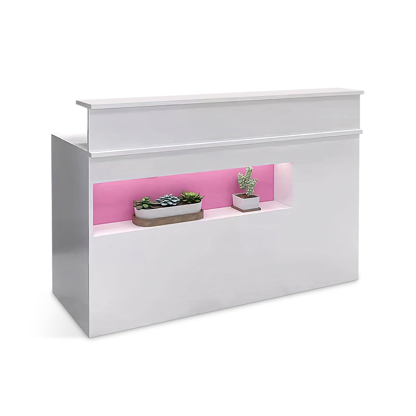 Furnavo Chic Reception Desk – Modern Cashier Counter & Checkout Front for Shops & Salons