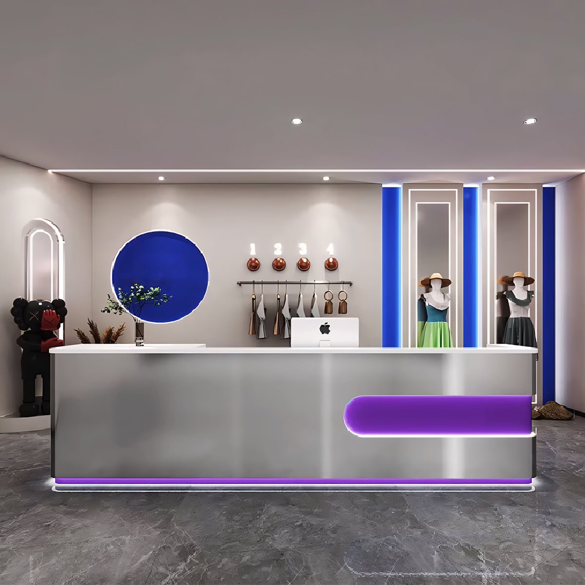 Furnavo Arc Light Luxury Hotel Store Institution Reception Desk