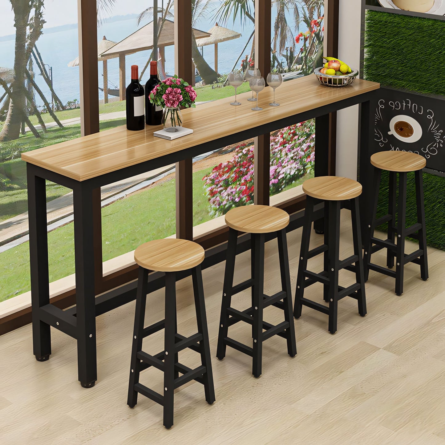 Furnavo Compact Classic Bar Table