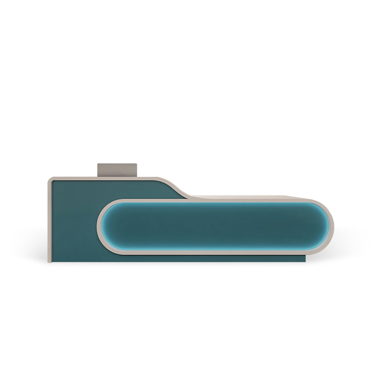 Furnavo Minimalist Reception Desk – Chic Front Counter for Offices, Beauty & Hair Salons