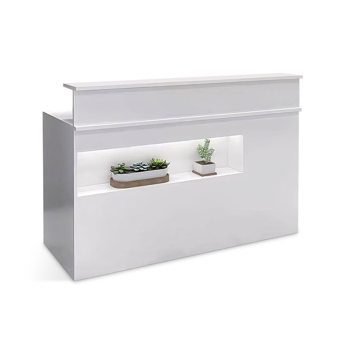 Furnavo Chic Reception Desk – Modern Cashier Counter & Checkout Front for Shops & Salons