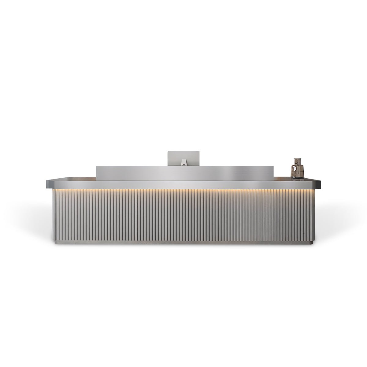 Furnavo Fully Assembled LED Minimalist Checkout Counter Desk