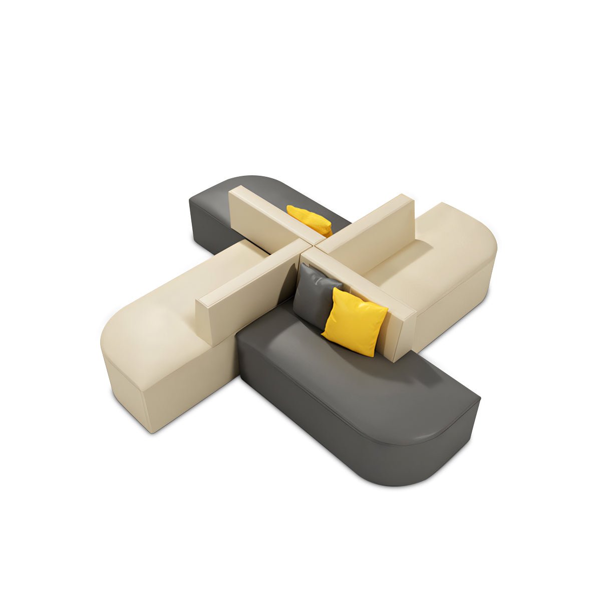 Furnavo Modular Lounge Sofa Set for Office and Reception Areas