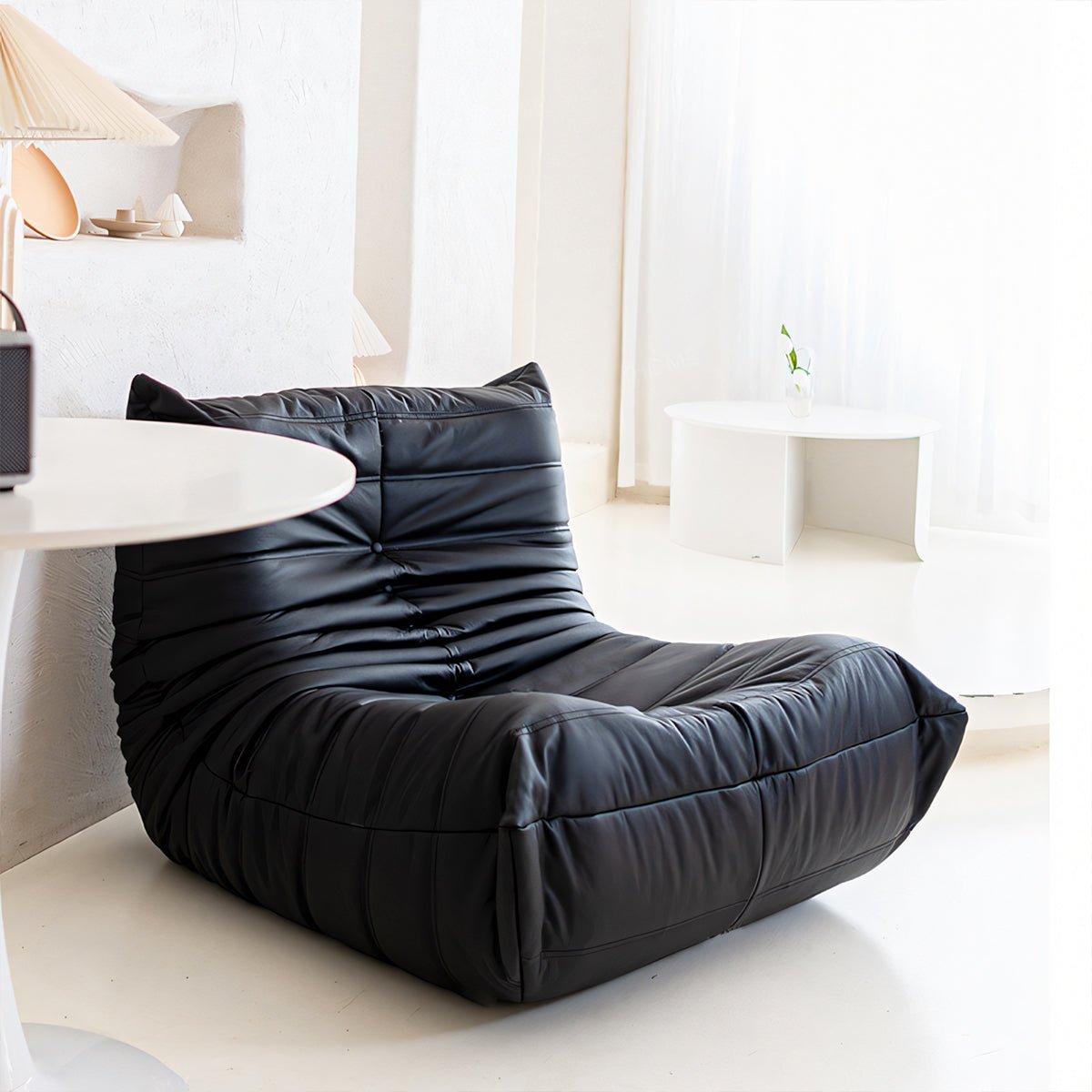 Furnavo Tatami-Style Single Sofa with Caterpillar Design