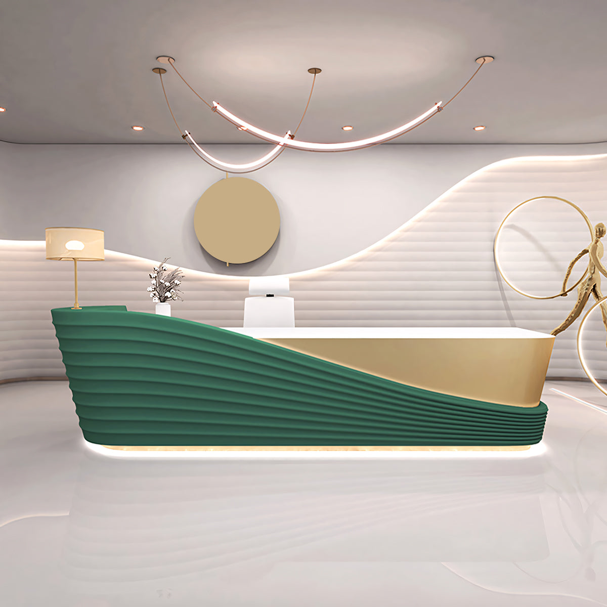 Furnavo Chic Hair Salon Fashion Store Clinic Reception Desk