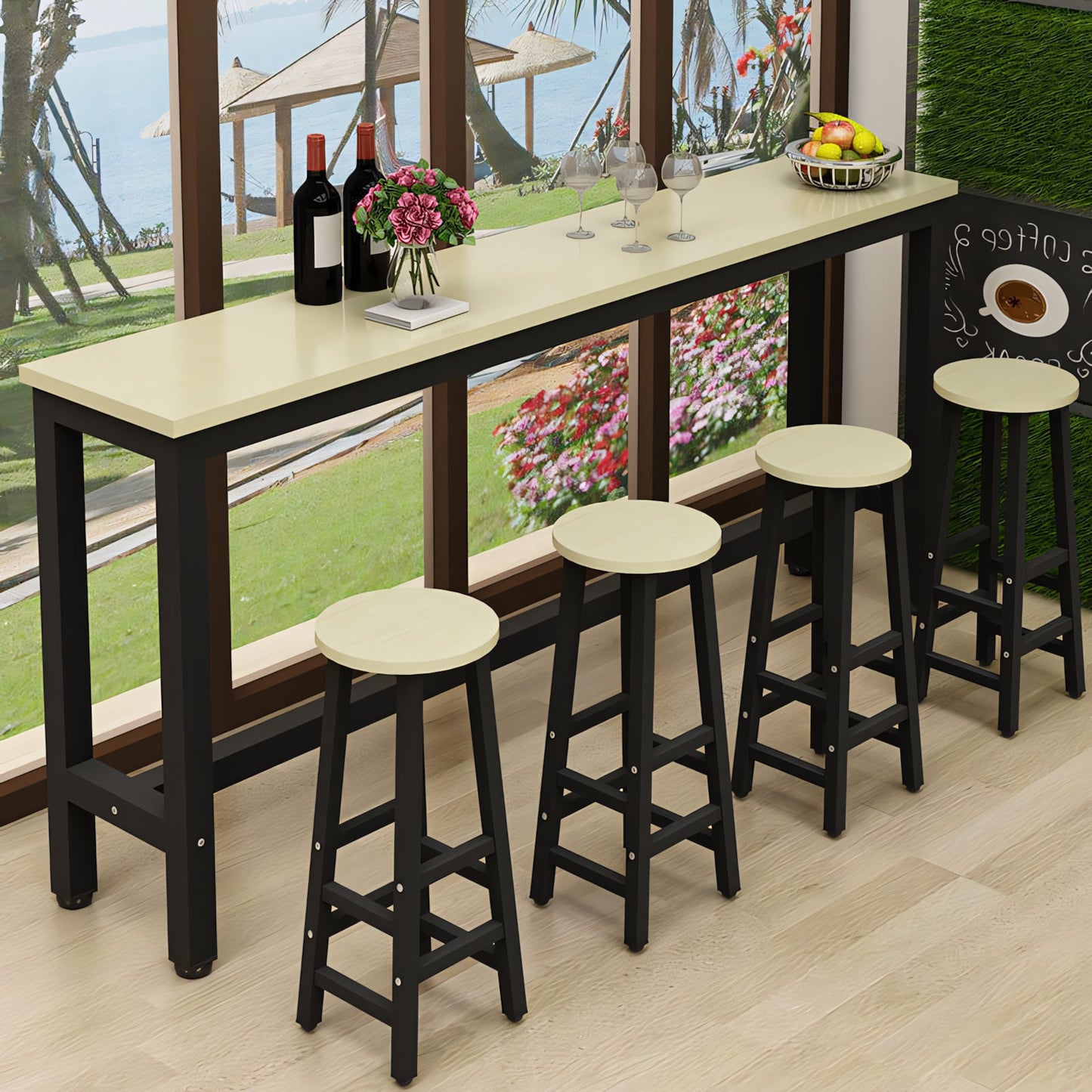 Furnavo Compact Classic Bar Table