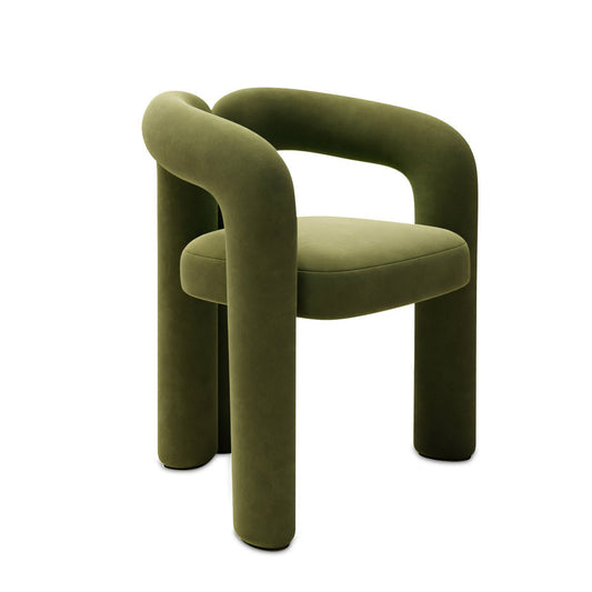 Furnavo Curved Leisure Armchair for Living Room or Bedroom