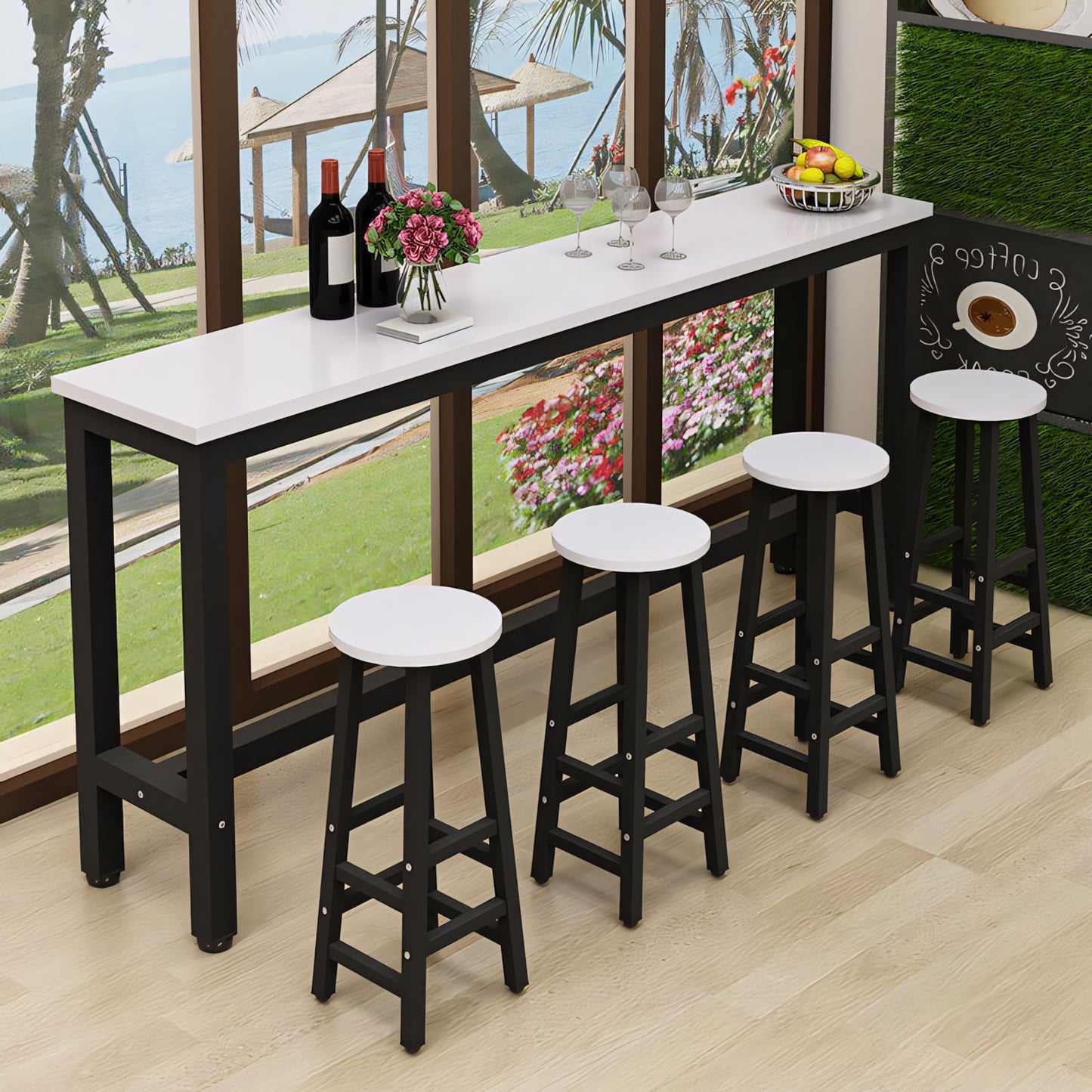 Furnavo Compact Classic Bar Table