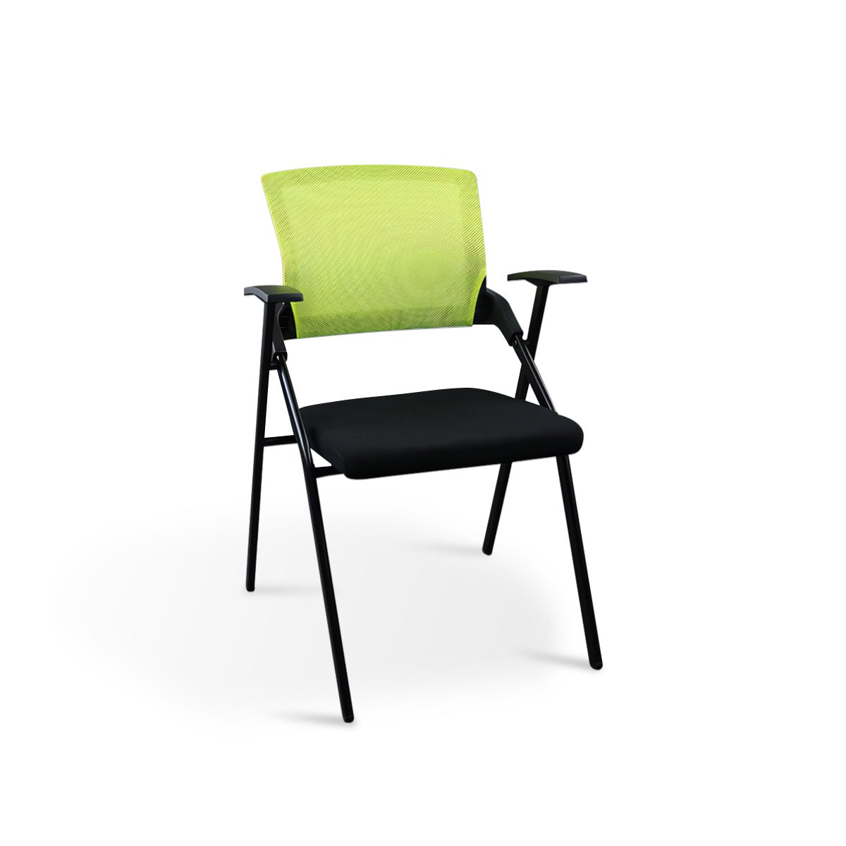 Furnavo Mesh Folding Conference Chair with Writing Tablet