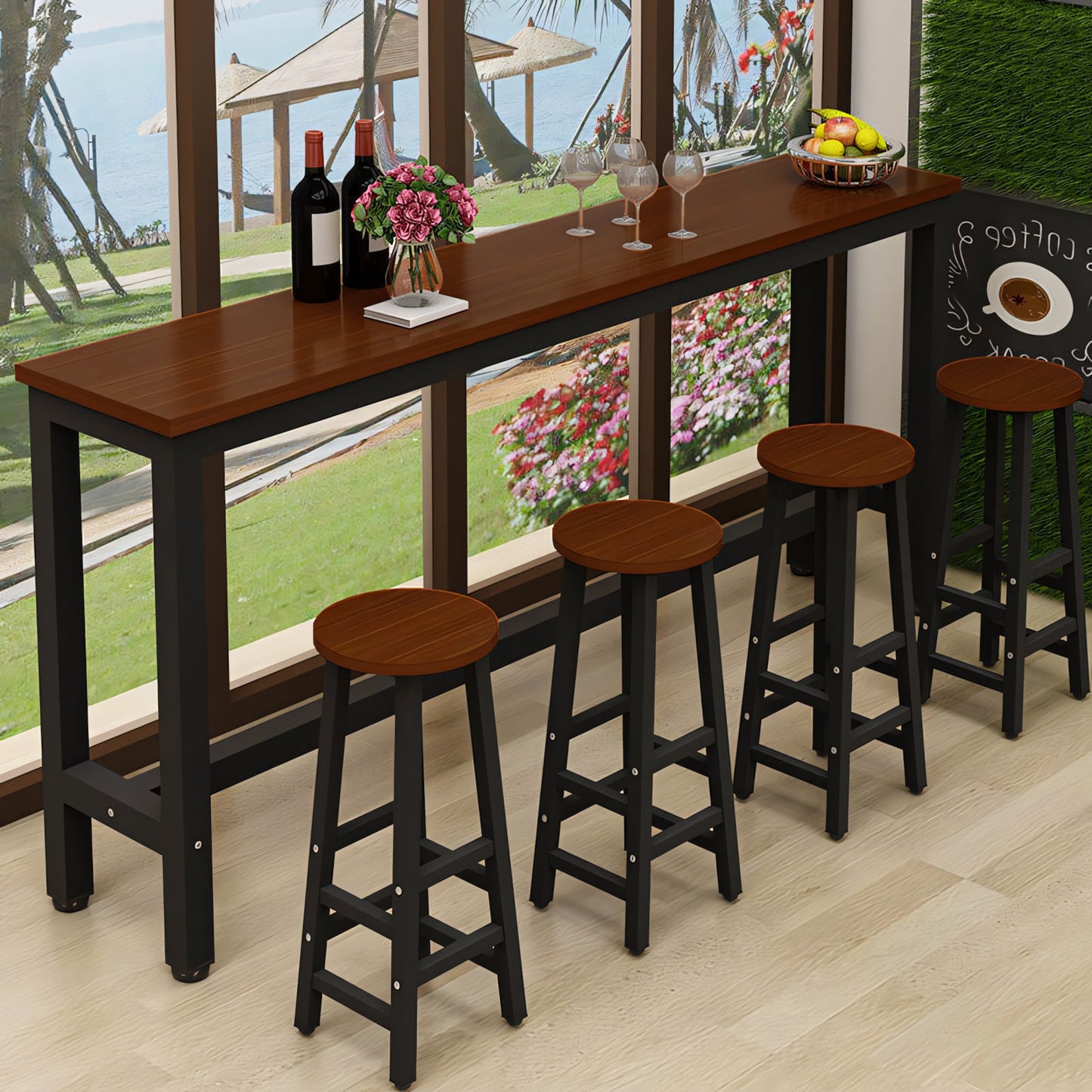 Furnavo Compact Classic Bar Table