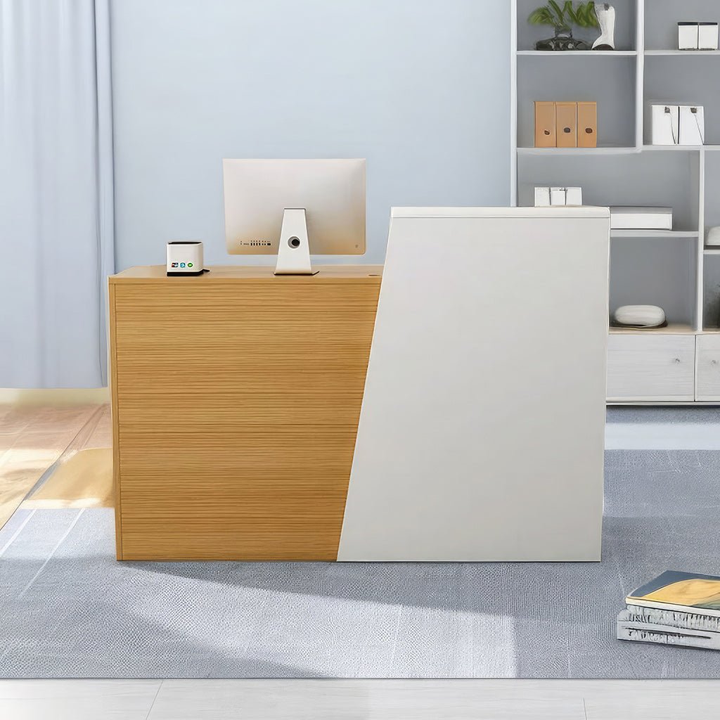 Furnavo Fashion Reception Desk – Compact Front Counter for Salons, Bars & Retail Stores