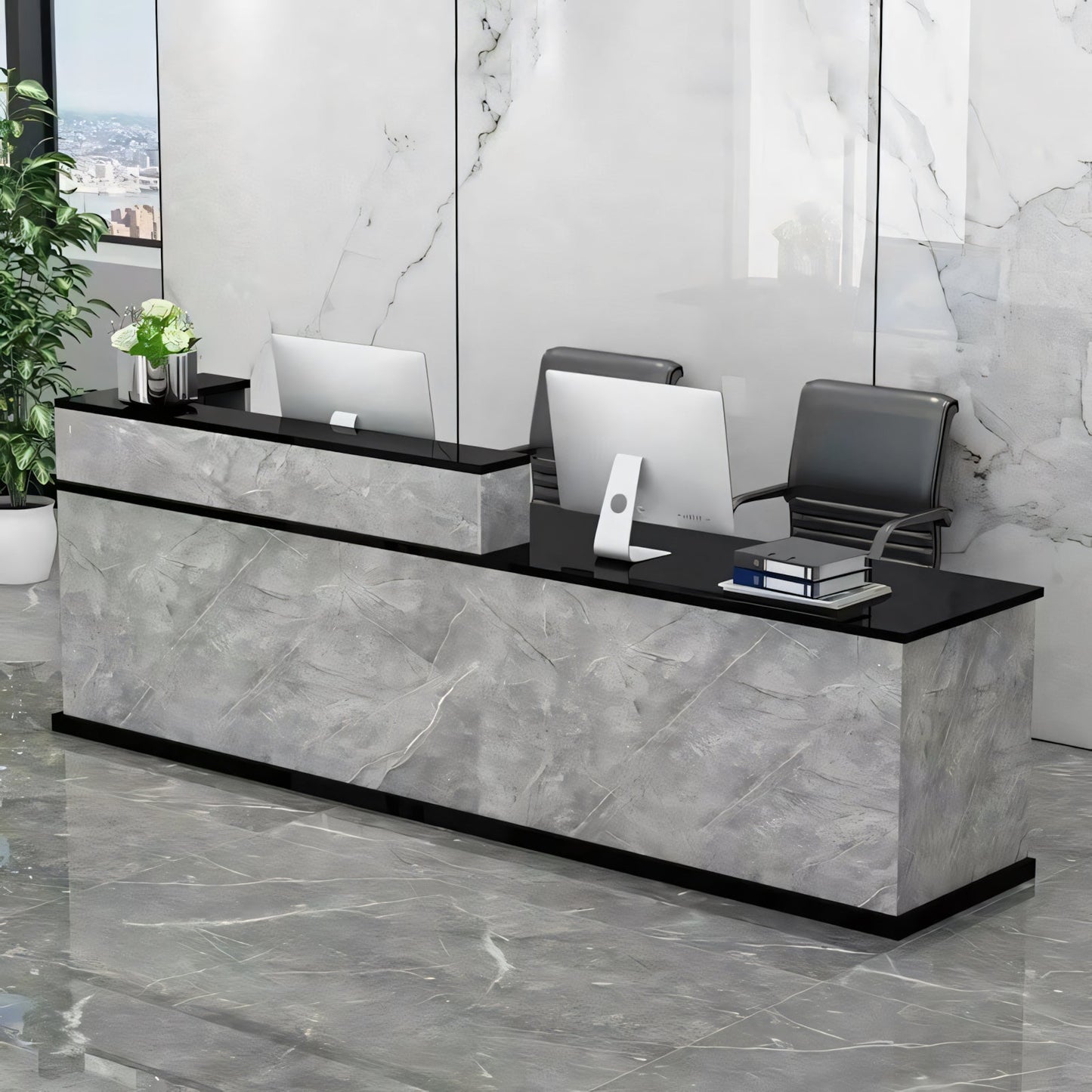 Furnavo Elegant Salon Office Shop Store Institution Reception Desk