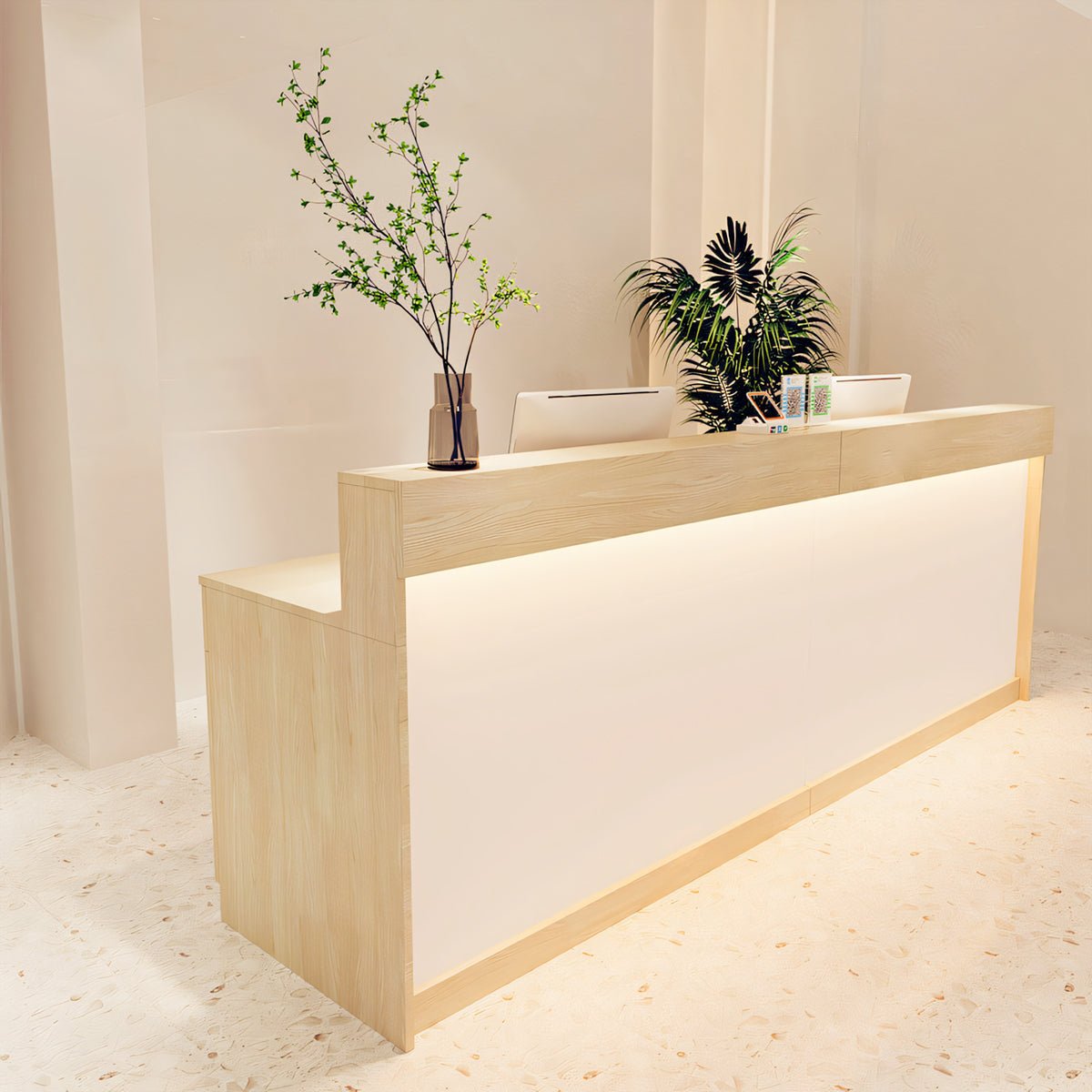 Furnavo Simple Salon Office Shop Store Institution Reception Desk