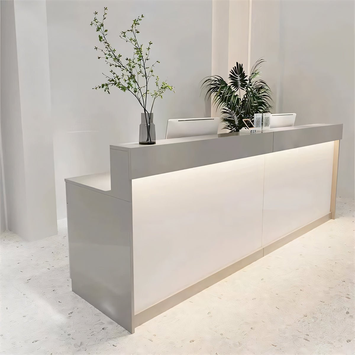 Furnavo Simple Salon Office Shop Store Institution Reception Desk