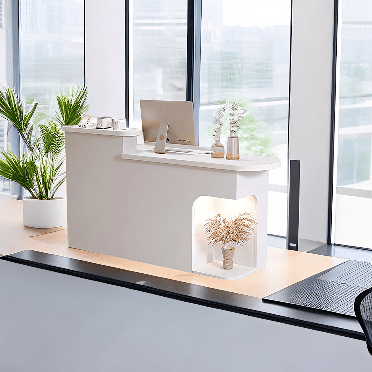 Furnavo Premium Office Store Institution Reception Checkout Counter