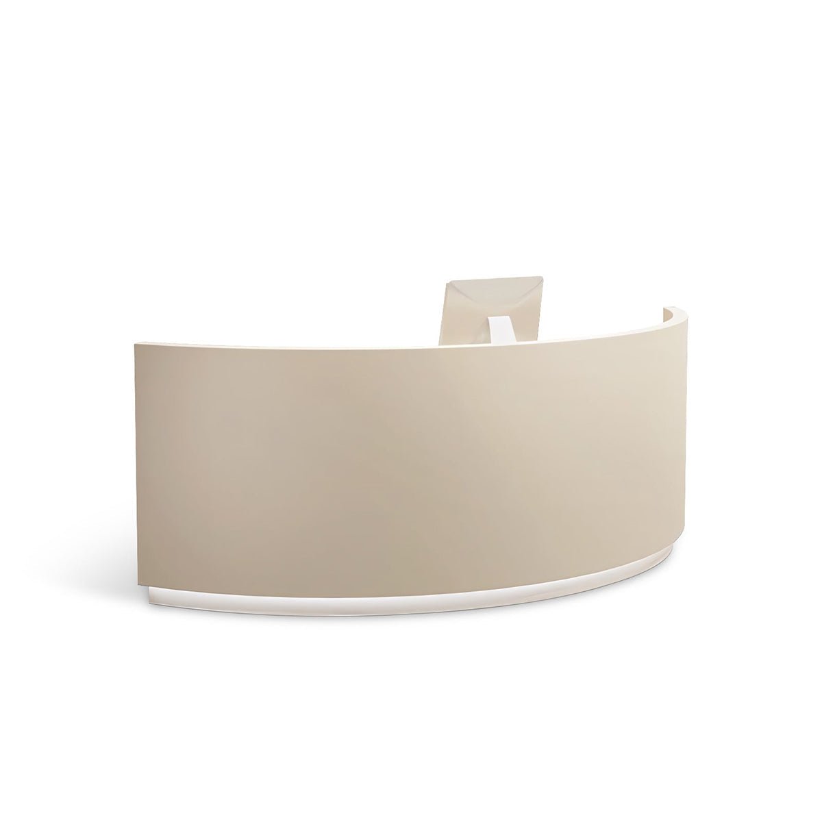 Furnavo Semi-Circular Bar Counter – Chic Modern Cashier & Reception Desk for Stores & Cafés