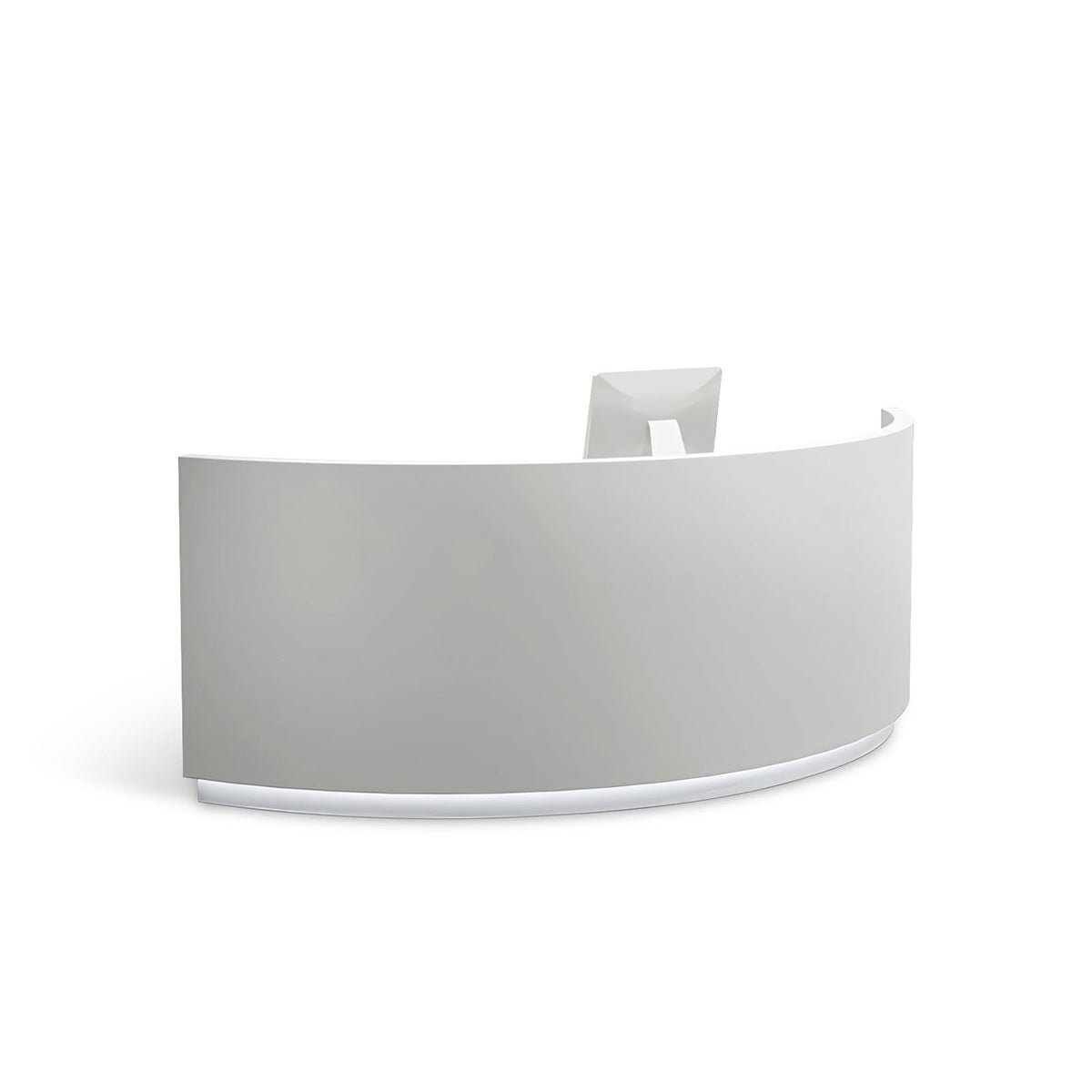 Furnavo Semi-Circular Bar Counter – Chic Modern Cashier & Reception Desk for Stores & Cafés
