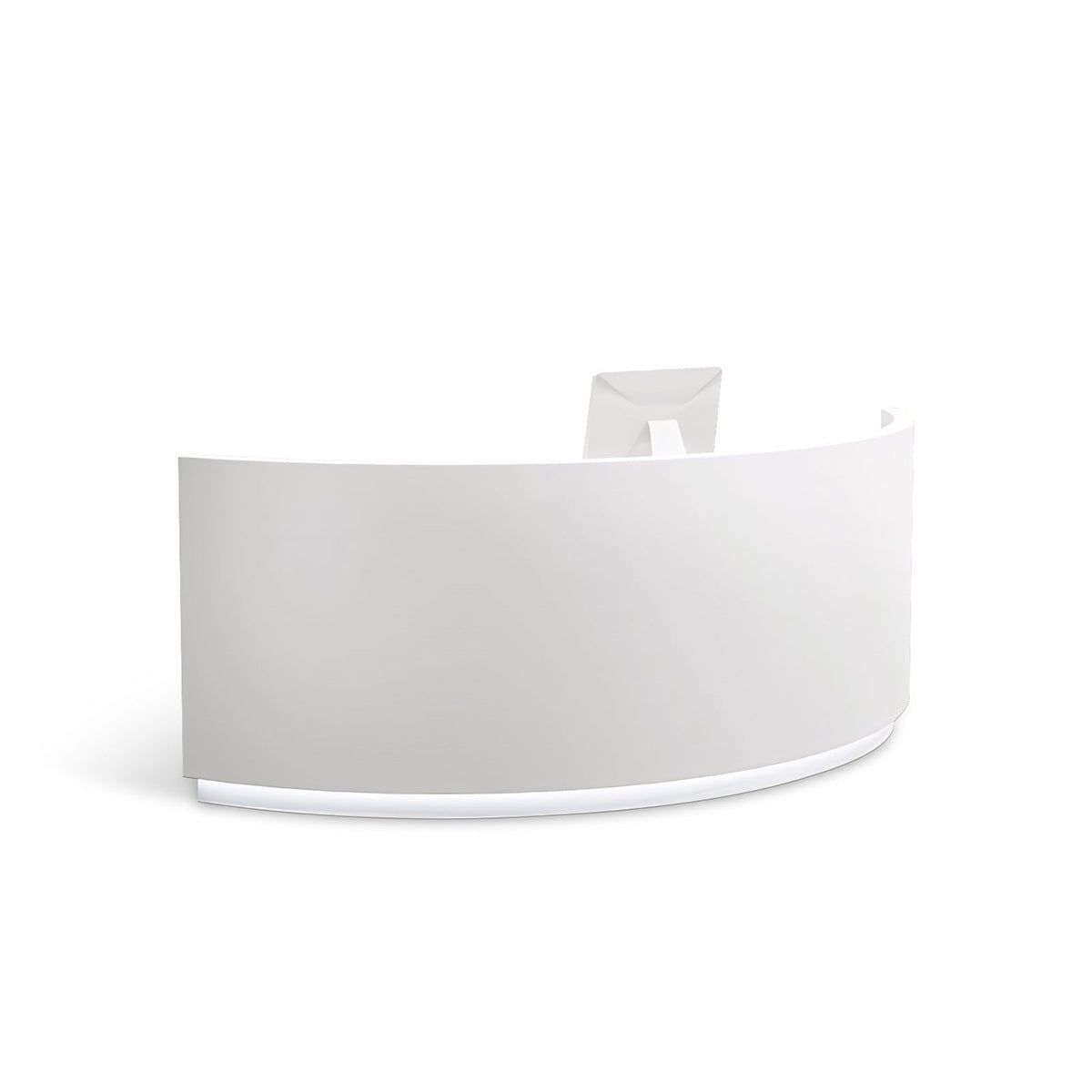Furnavo Semi-Circular Bar Counter – Chic Modern Cashier & Reception Desk for Stores & Cafés