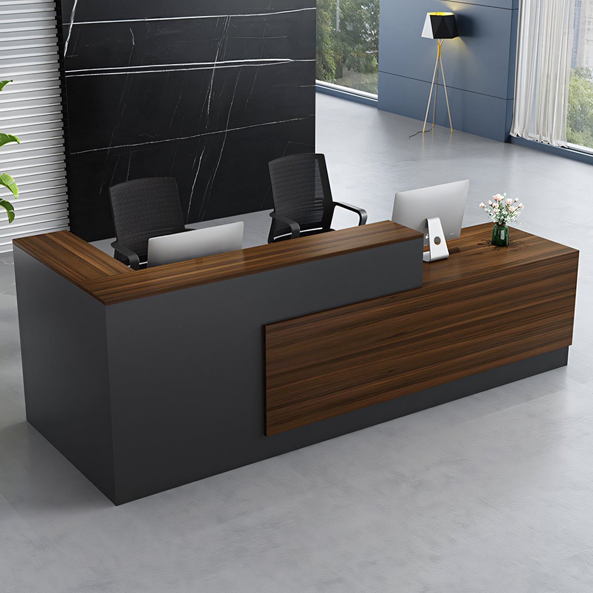 Furnavo Sleek Salon Office Shop Store Institution Reception Desk