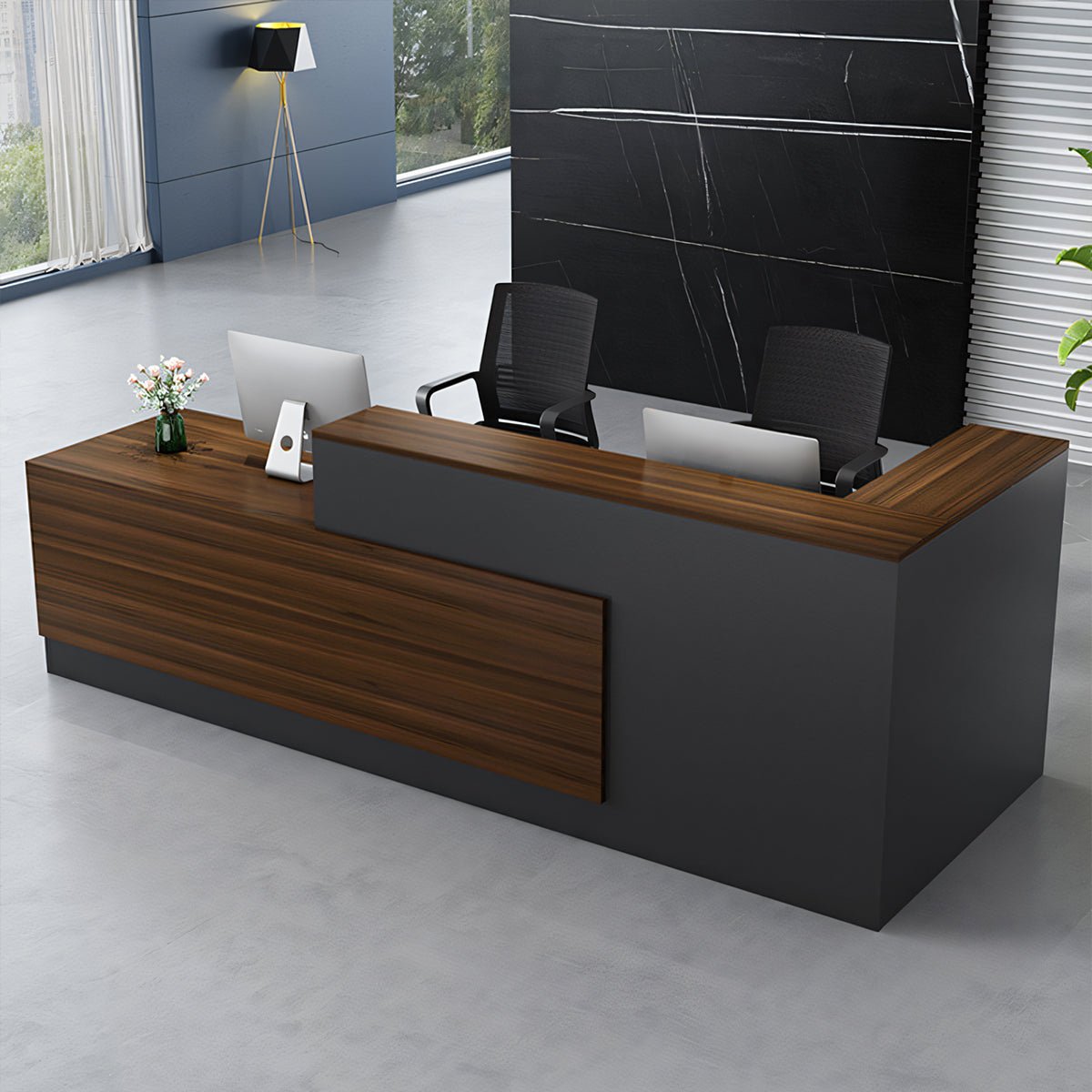 Furnavo Sleek Salon Office Shop Store Institution Reception Desk