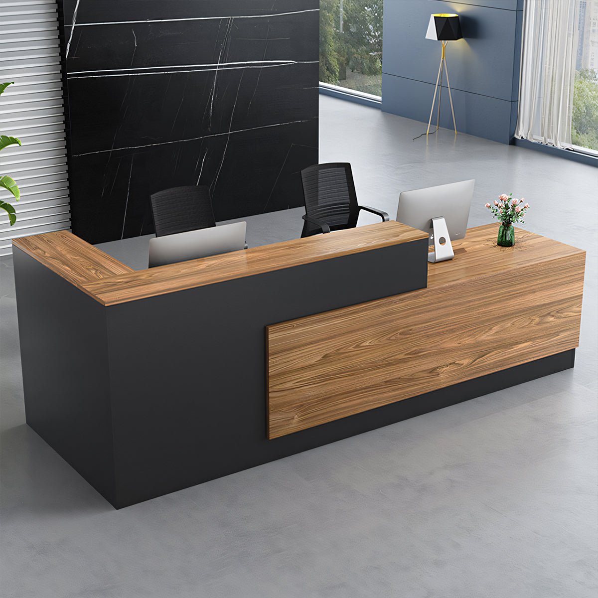 Furnavo Sleek Salon Office Shop Store Institution Reception Desk