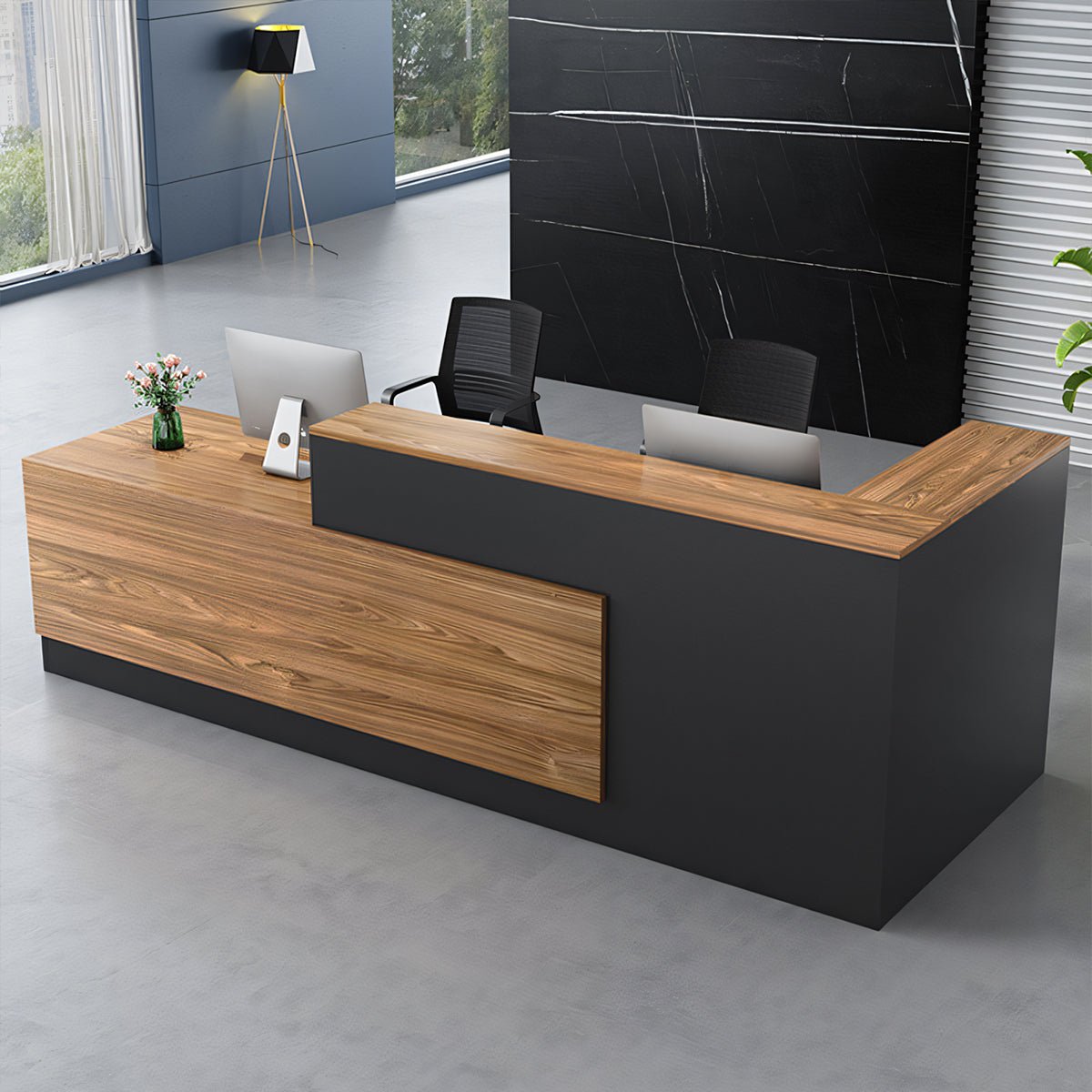 Furnavo Sleek Salon Office Shop Store Institution Reception Desk