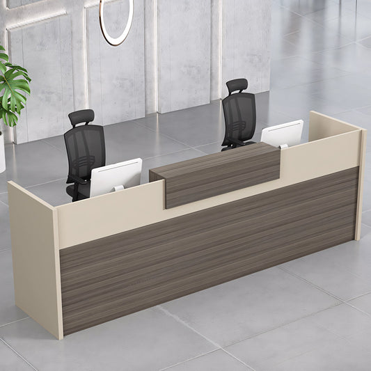 Furnavo Classic Reception Desk – Office Front Counter & Restaurant Service Station