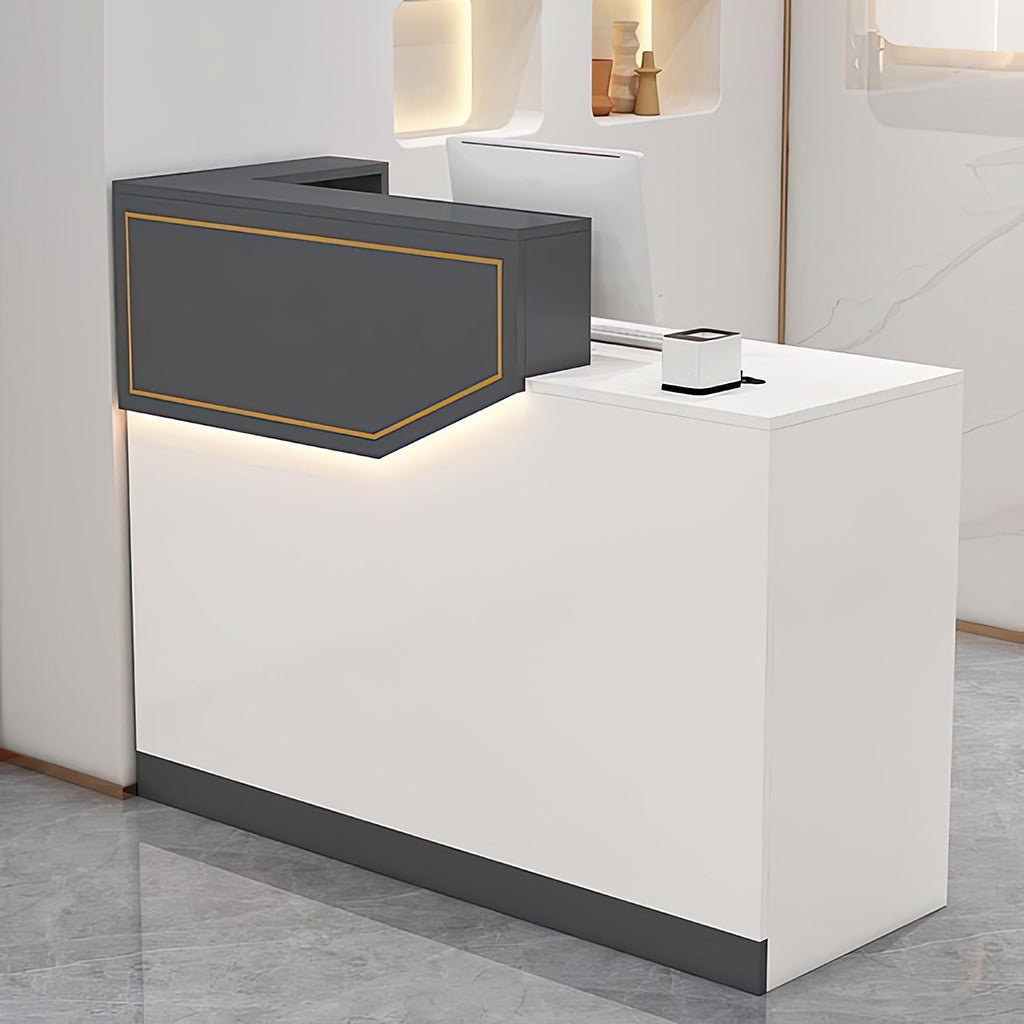 Furnavo Simple Reception Desk – Compact Checkout Counter for Salons, Stores & Restaurants