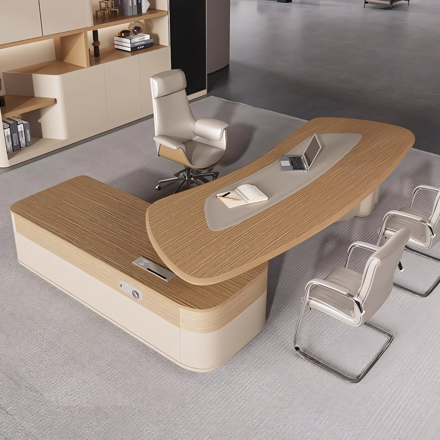 Furnavo Modern Executive Desk – Refined Office Workstation