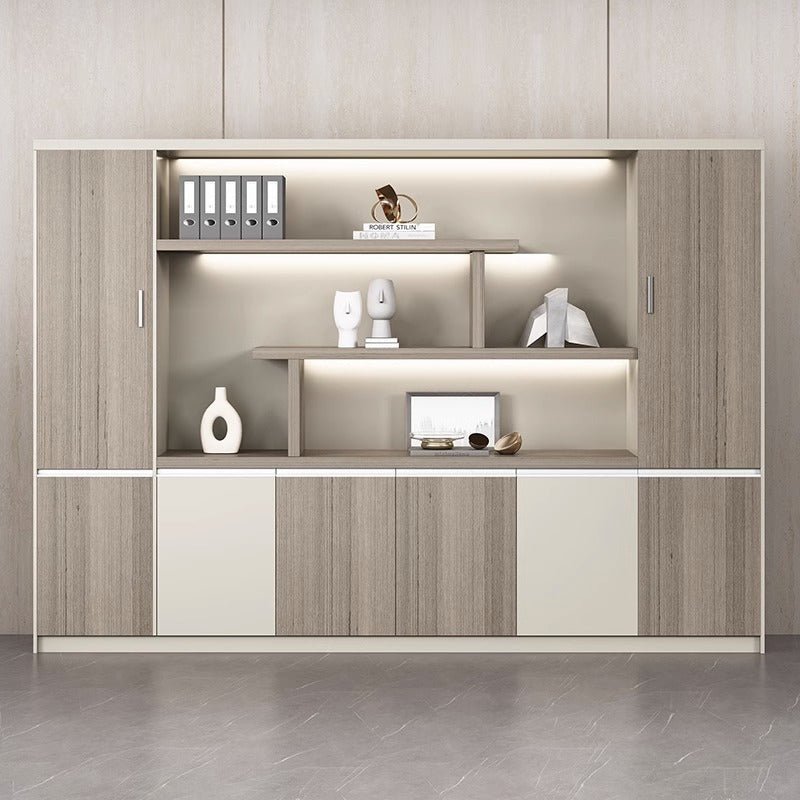 Furnavo Executive Office Desk Set – Refined Desk with Matching Bookcase