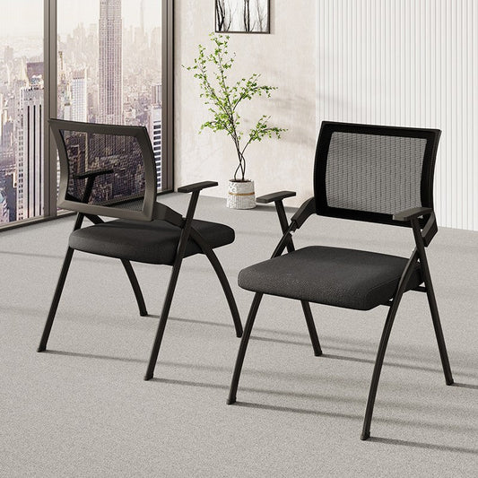 Furnavo Mesh Folding Conference Chair with Writing Tablet
