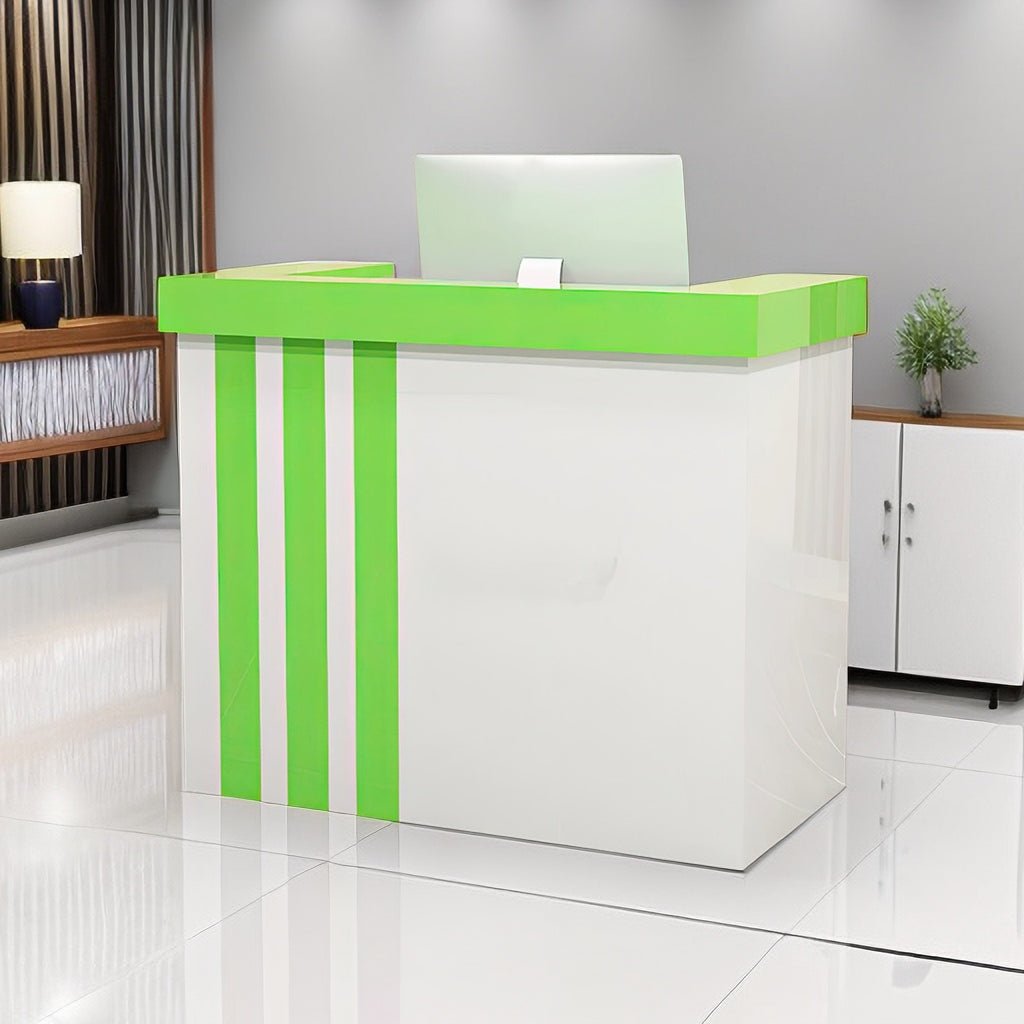 Furnavo Light Luxury Reception Desk – Modern Front Counter for Salons, Offices & Stores